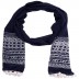 Cotton Printed Stole- Navy Blue